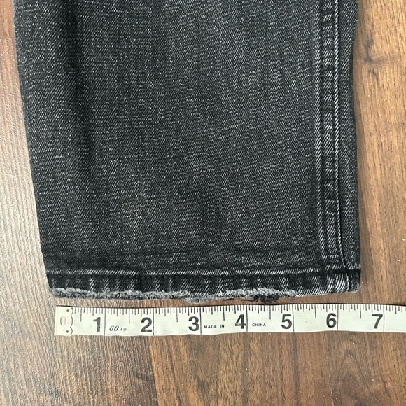 Abercrombie & Fitch Black Ankle Straight Ultra High Rise Jeans Curve Love 28/6 - Picture 12 of 12